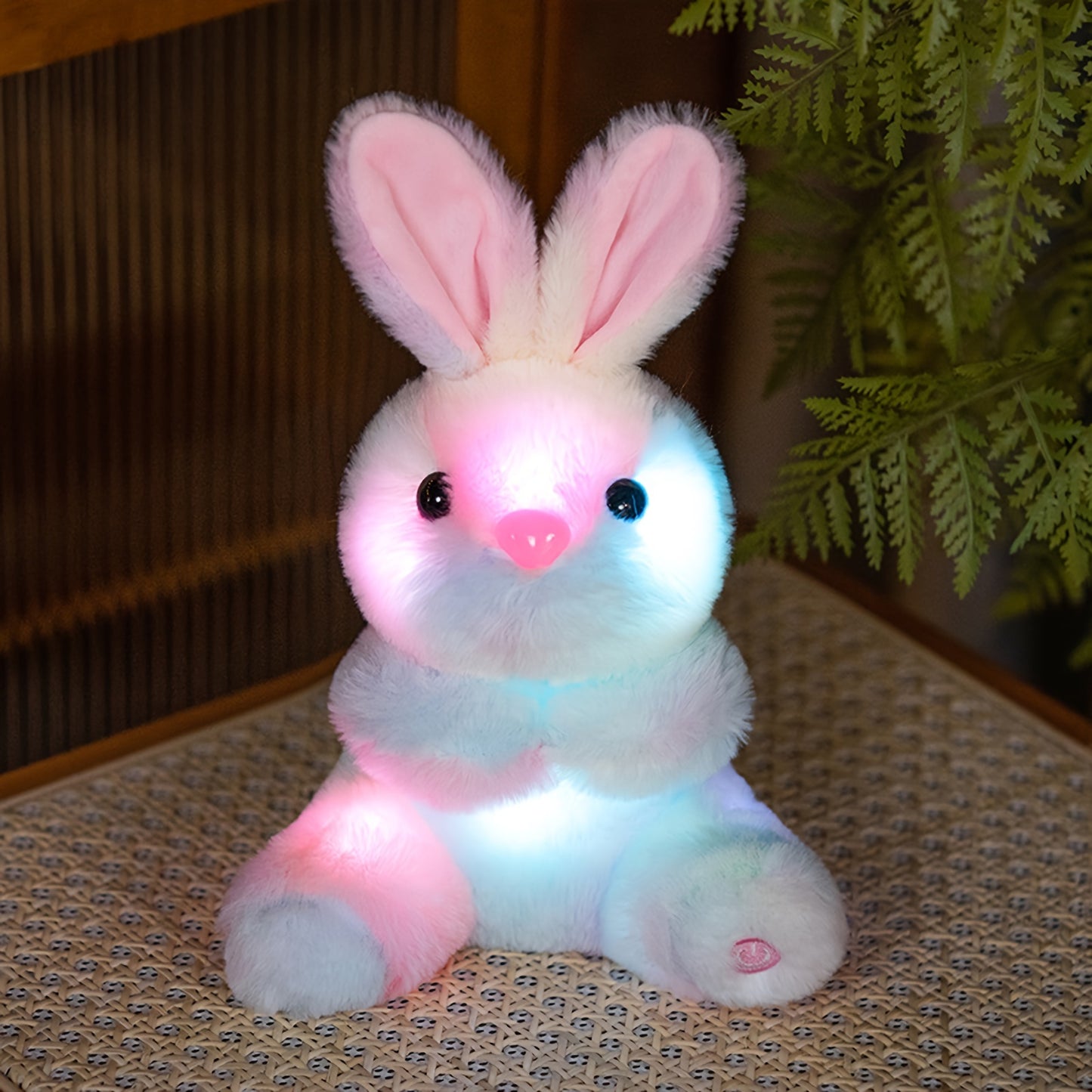 Light up Plush Bunny Rabbit Stuffed Animal Rabbit Plushie Toy Glow in The Dark Bedtime Companion Easter Bunny Gift for Kids, Best Gifts for Easter Day