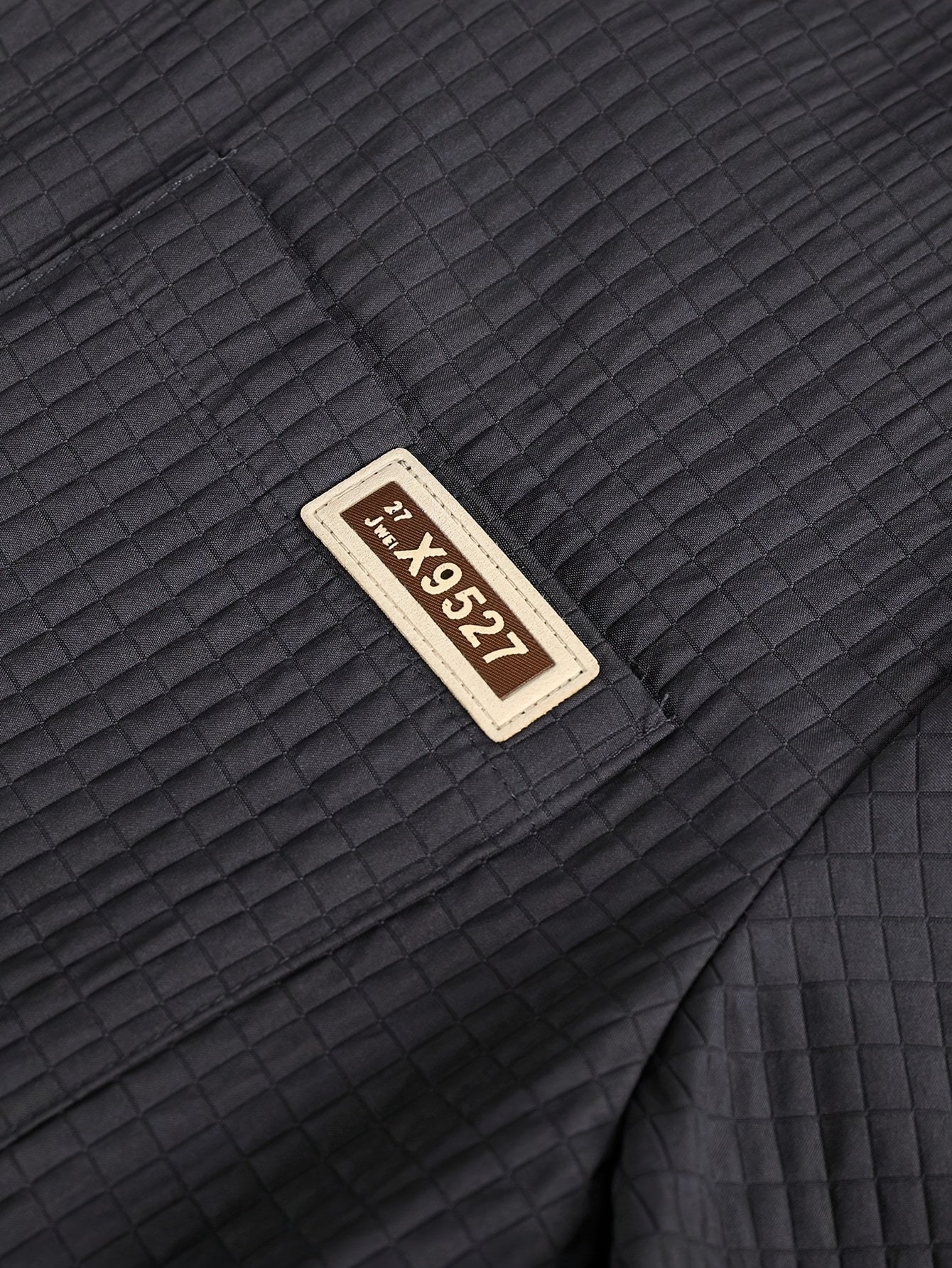 Summer Men'S Casual Bread Pattern Texture Short Sleeve Long Pants Shirt Set, 100% Polyester, Double Pocket Shirt, Turnover Woven Top Can Be Machine Washed and Dry Cleaned
