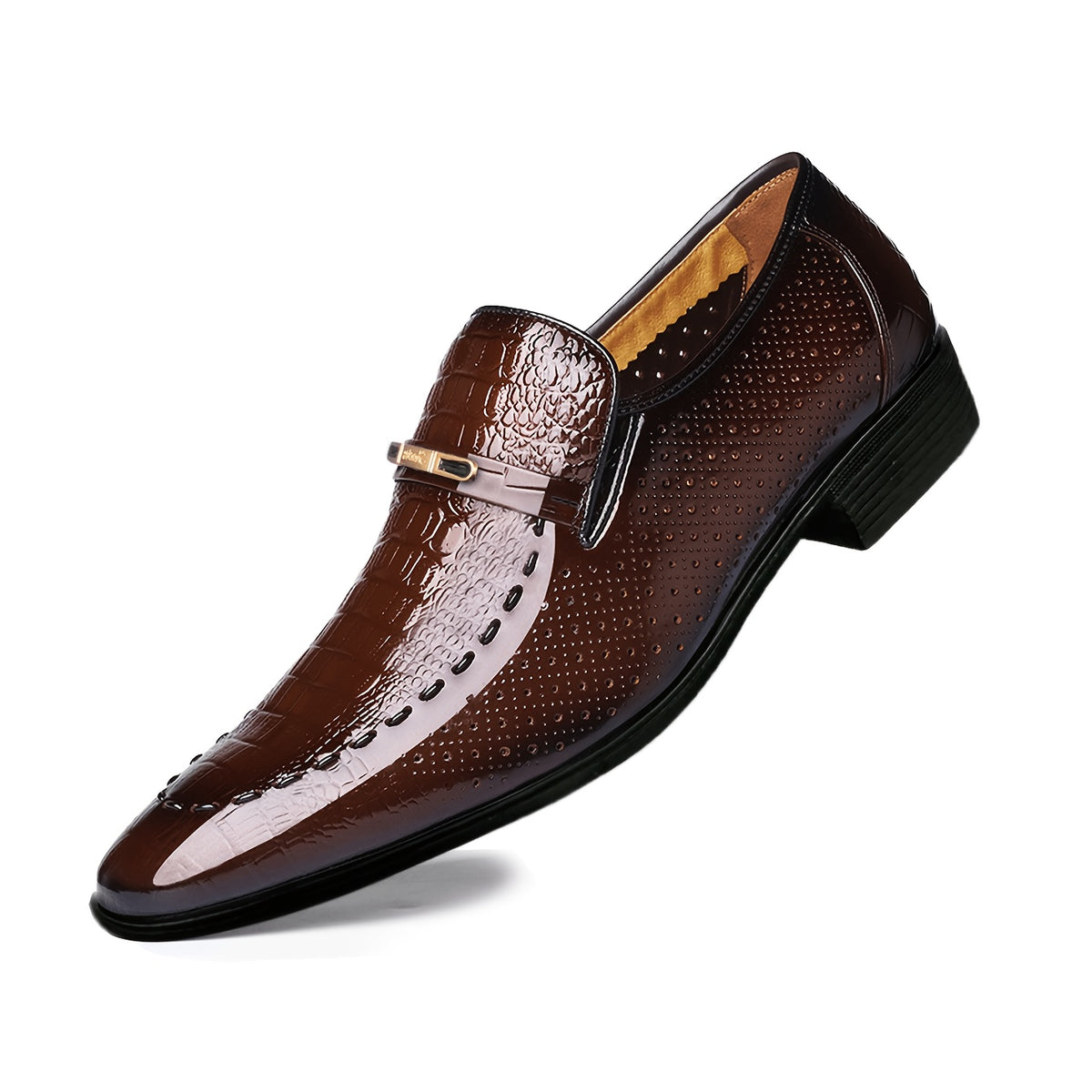Men's Oxford Dress Shoes - Breathable Low-Top Business & Casual