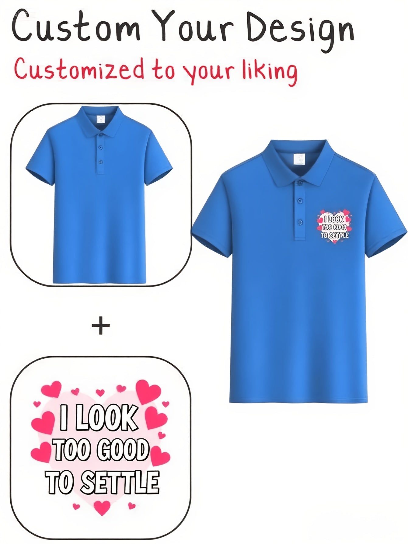 Men's Summer Polo Shirts Custom Logo Short Sleeve Casual Tees