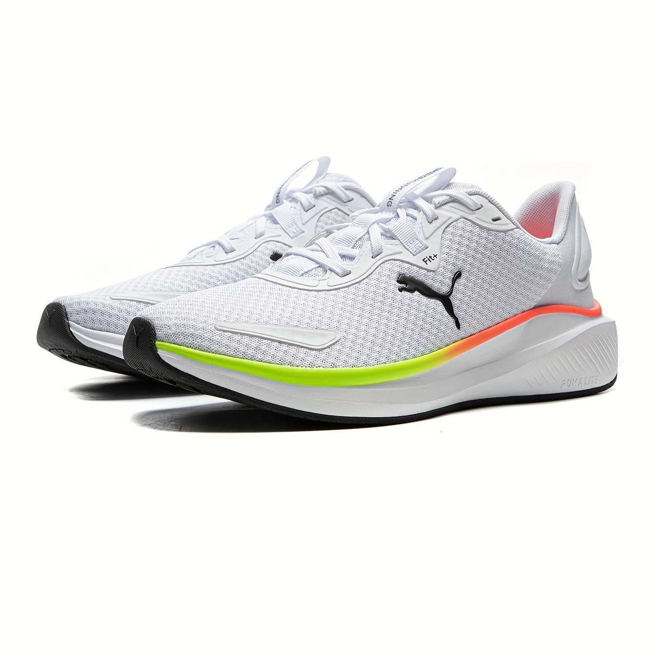PUMA Unisex 38006728 Sneakers - Breathable Mesh Upper, Cushioned Midsole Stability Support, Vibrant Neon Green Accents, Lightweight Summer Casual Shoes for Men Women, Comfy Shoes, Sporty Look, Comfortable Fit