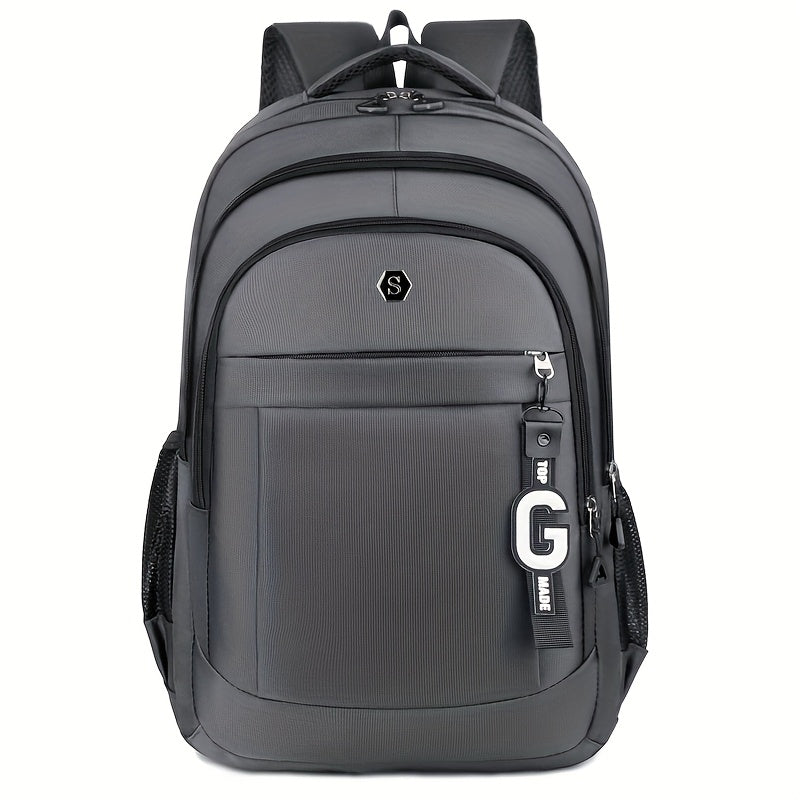 Men's Stylish Large Capacity Backpack - Black, Business Travel Ready with Multiple Compartments, Durable Lightweight Design, Perfect for Daily Commute Computer Use, Backpack for Travel, Highquality Luggage