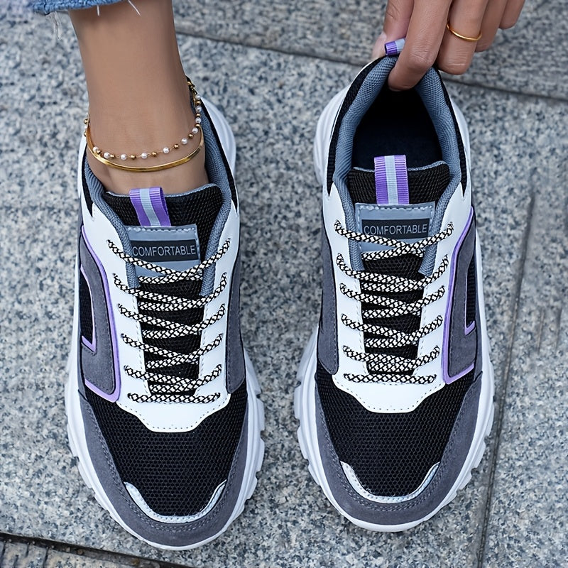 Women's Breathable Comfortable Sneakers - Stylish, Versatile Casual Shoes for All Seasons, Non-Slip EVA Sole