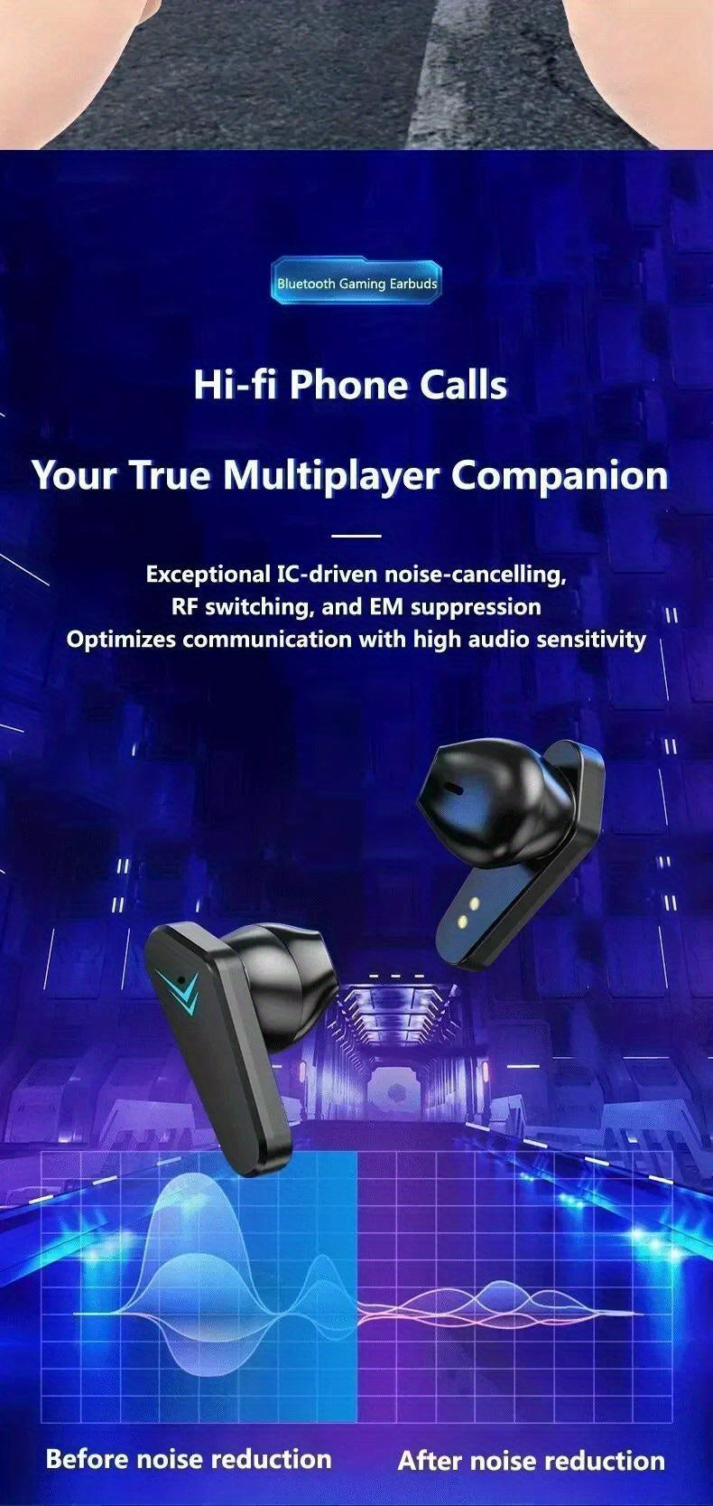 NEW X15 Earphones Bluetooth Wireless Gamer Headphones 65ms Low Latency Earbuds Fone Gamer Headset Gamer with Mic Handfree