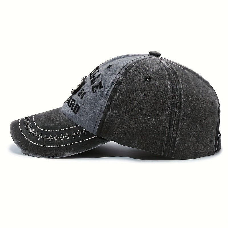 Vintage Embroidered Washed Baseball Cap with NYS 1984, Adjustable, Fade-Resistant Dad Hat - Comfortable Fabric, Sun Protection Suitable for Golf, Fishing, etc. - Ideal Gift