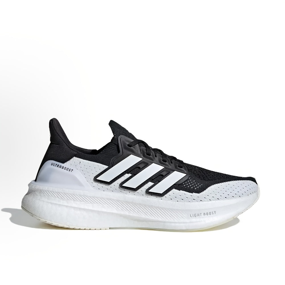 adidas ULTRABOOST 5 Running Shoes - Lightweight Cushioned Athletic Sneakers with Boost Technology, Non-Slip Rubber Outsole, Low-Top Training Shoes for Men Women (Black/White - IF1480) - All-Season Gym, Jogging, Casual Attir