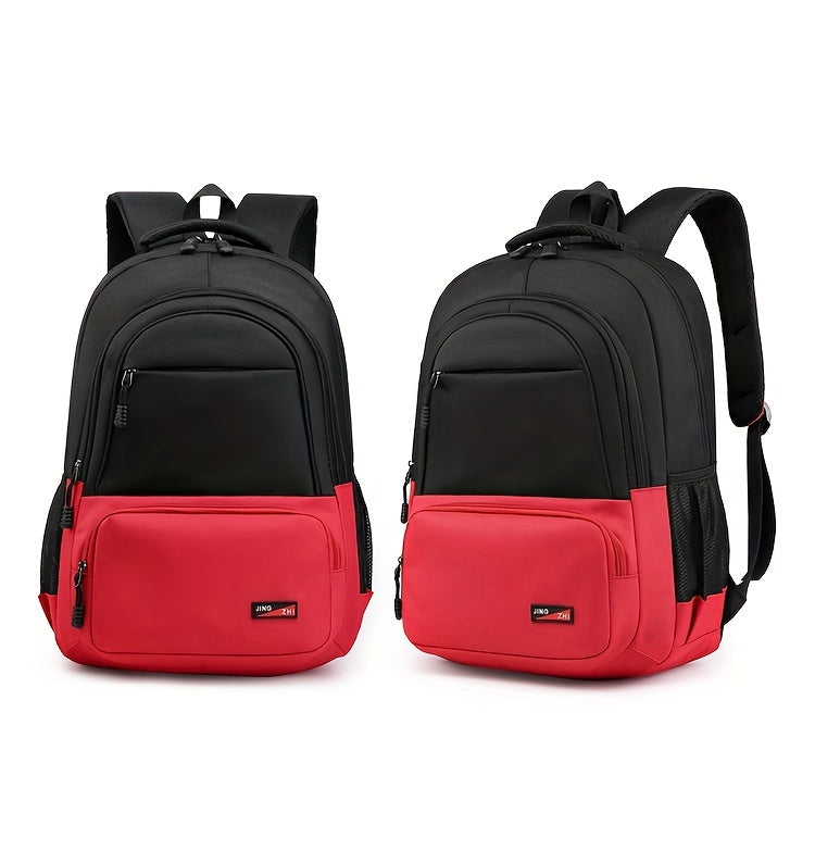 Durable Oxford Fabric Backpack - Spacious, Breathable, Adjustable Strap, Laptop Compartment, Ideal for Hiking, Camping, Travel, School Work - High 46cm, Long 32cm, Thick 19cm, School Backpack Adjustable Strap Backpack D