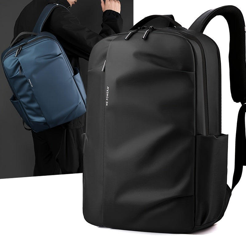 Tic-Tac-Toe Men'S Lightweight Large Capacity Backpack - Casual Minimalist Design with Multiple Compartments, Durable Fabric for Outdoor Travel, Commuting Work, Travel Backpack, Commuting Bag, Modern Backpack, Sturdy Constru
