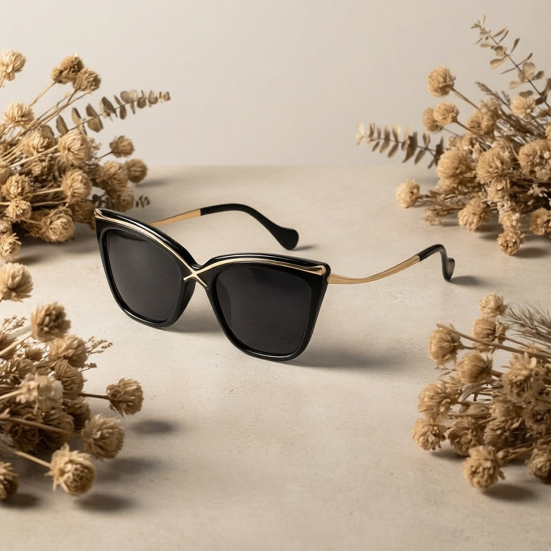 Retro Cat-Eye Decorative Glasses for Stylish Looks