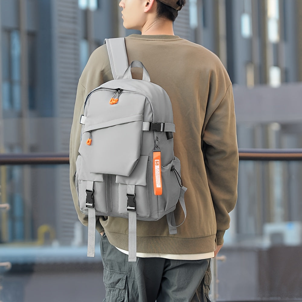 Stylish Minimalist Style Large Capacity Unisex Shoulder Bag, High-Quality Durable Scratch-Resistant Material Casual Shoulder Bag with Multiple Pockets and Compartments Design, Suitable for Daily Commuting and Travel