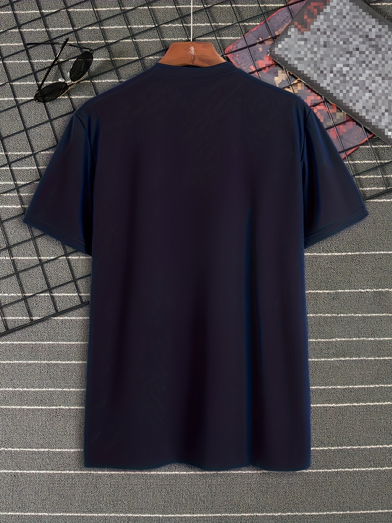 Men's Heavyweight 180gsm Cotton T-Shirt - Dark Gray Crew Neck Tee with Bold "Boston" Print, All-Season Everyday Formal Shirt for Men - Machine Washable Luxury Casual Top, Versatile Clothing, Modern Design, Premium Fabric, S