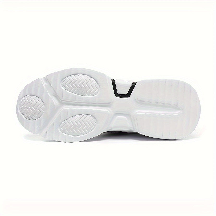 Men's Trendy Chunky Shoes, Comfy Non Slip Lace Up Casual Soft Sole Sneakers For Men's Outdoor Activities