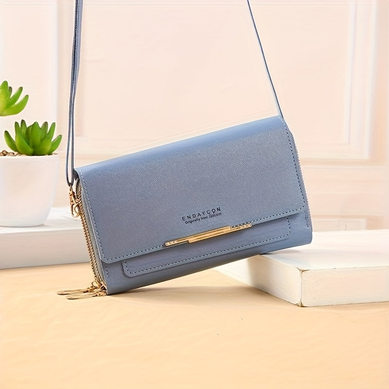 1pc Women's coin purse, mobile phone bag, card holder wallet, handbag, 9pcs Color Choices, coin wallet, handheld coin purse with RFID protection and adjustable shoulder strap