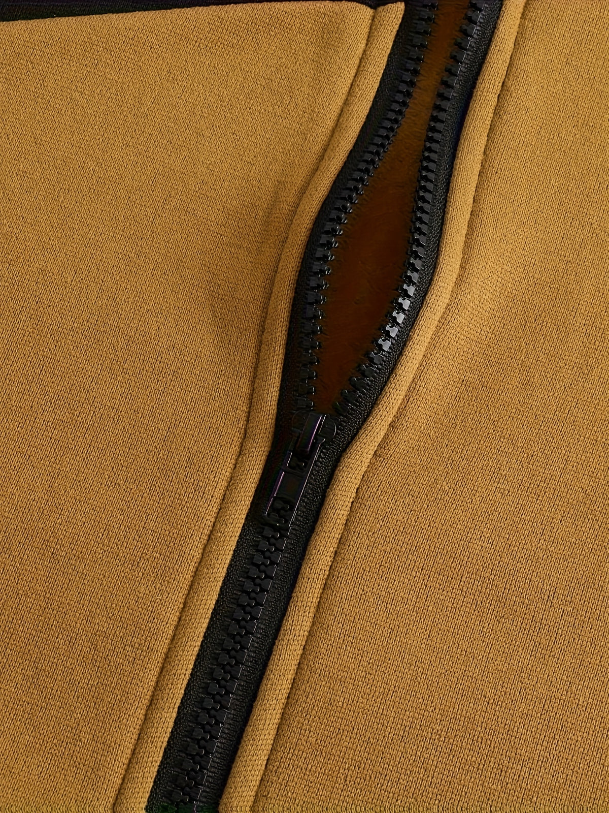 Men's Slim Fit Color Block Zip-Up Jacket with Stand Collar