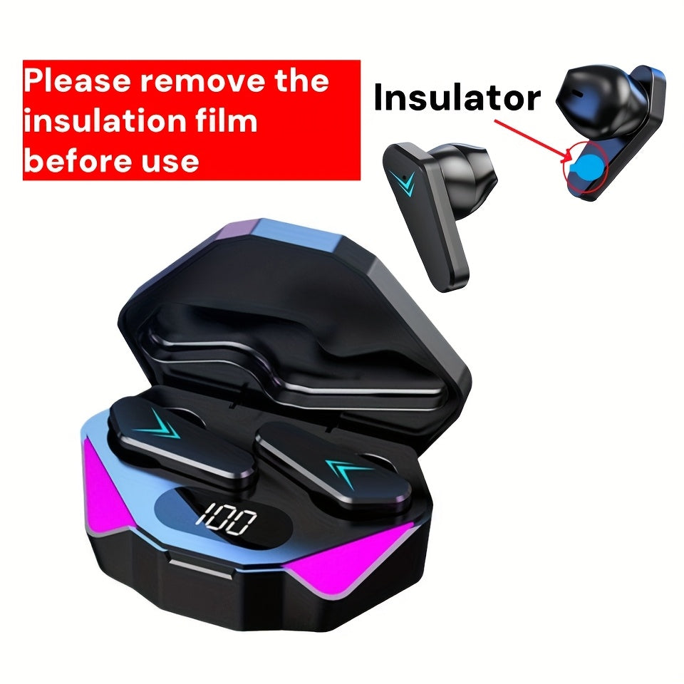 Wireless Headphones X15: HD Display, Low Latency, High-Quality Sound, Wireless Noise Cancellation with Type-C Fast Charging for Phones and Computers