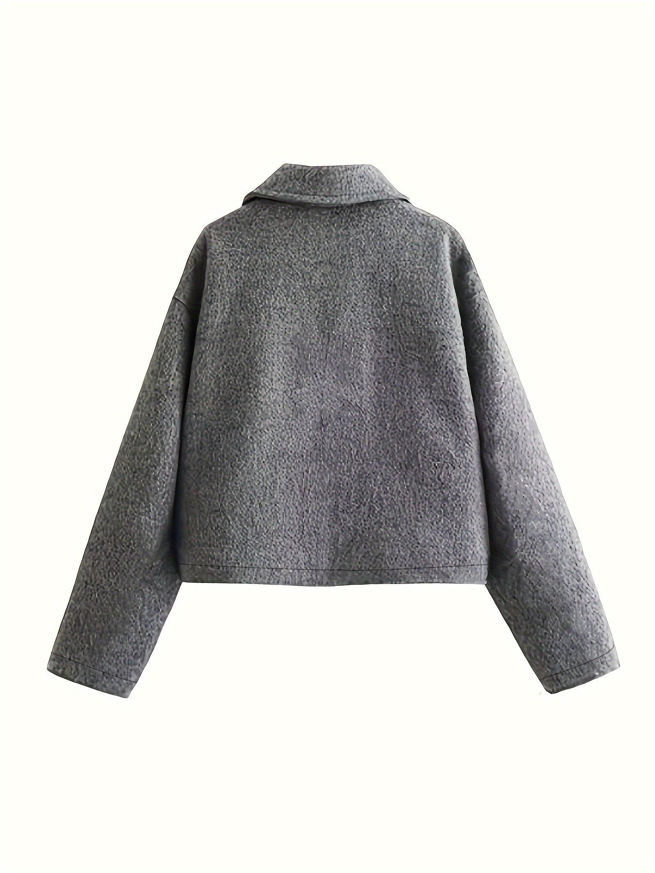 Women's Casual Short Polyester Jacket for Spring & Fall