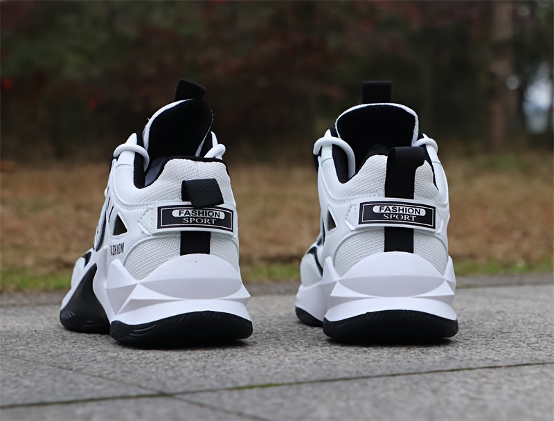 Men'S Basketball Shoes, Athletic Sneakers for Students, High-Top, Shock-Absorbing, Durable, Breathable Footwear Suitable for Concrete Surfaces.