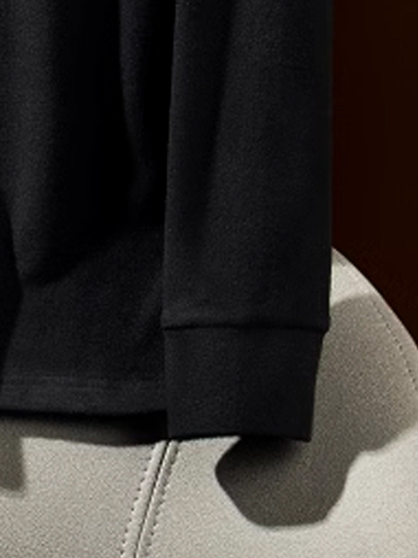 Men's Spring/Autumn Semi-High Neck Simple Outdoor Versatile Long Sleeve T-Shirt