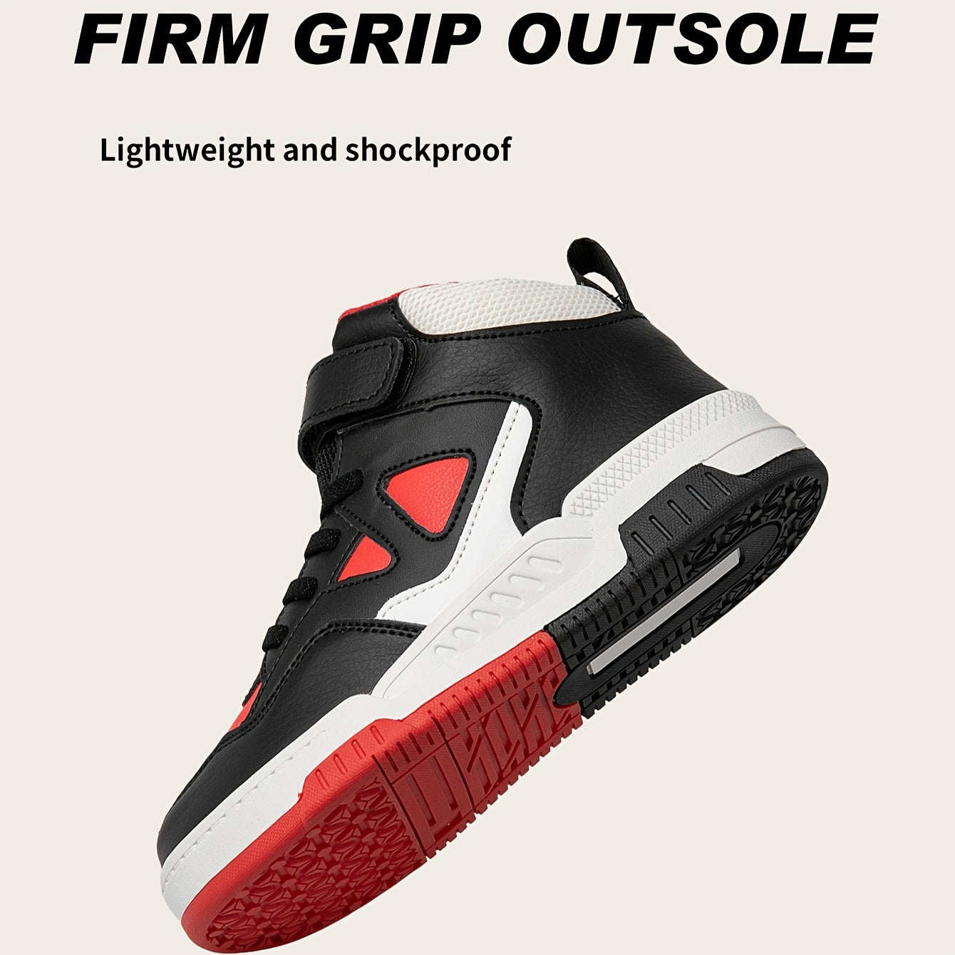 Youngsters' High-Top Sneakers with Color Block Design - Breathable, Non-Slip & Durable for Boys and Girls - Perfect for Outdoor Activities & Casual Attire
