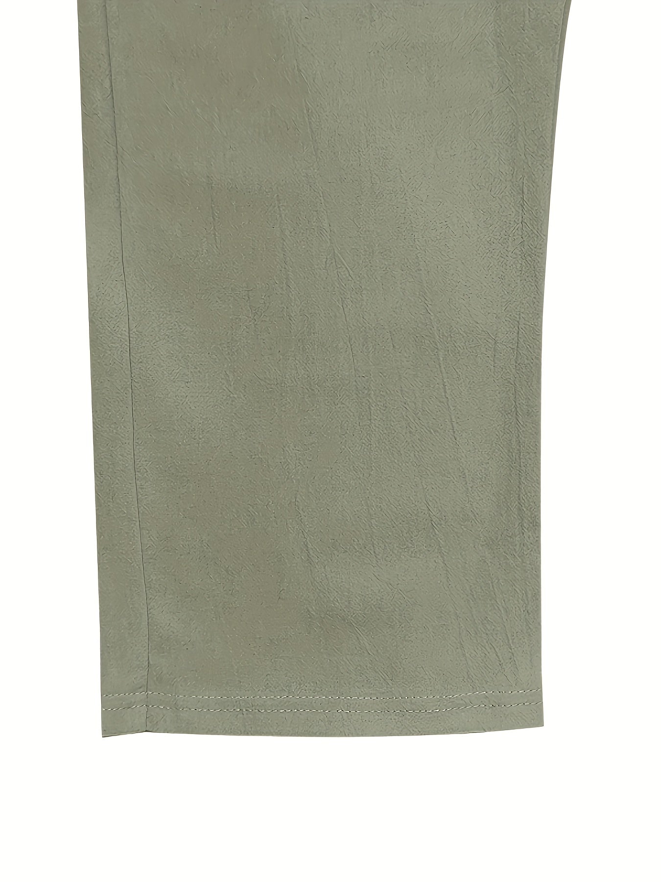 Men'S Casual Linen Drawstring Pants - Comfortable Straight Fit, Lightweight & Breathable for Beach & Outdoor Activities, Beach Casual Wear|Straight Fit Pants|Lightweight Fabric