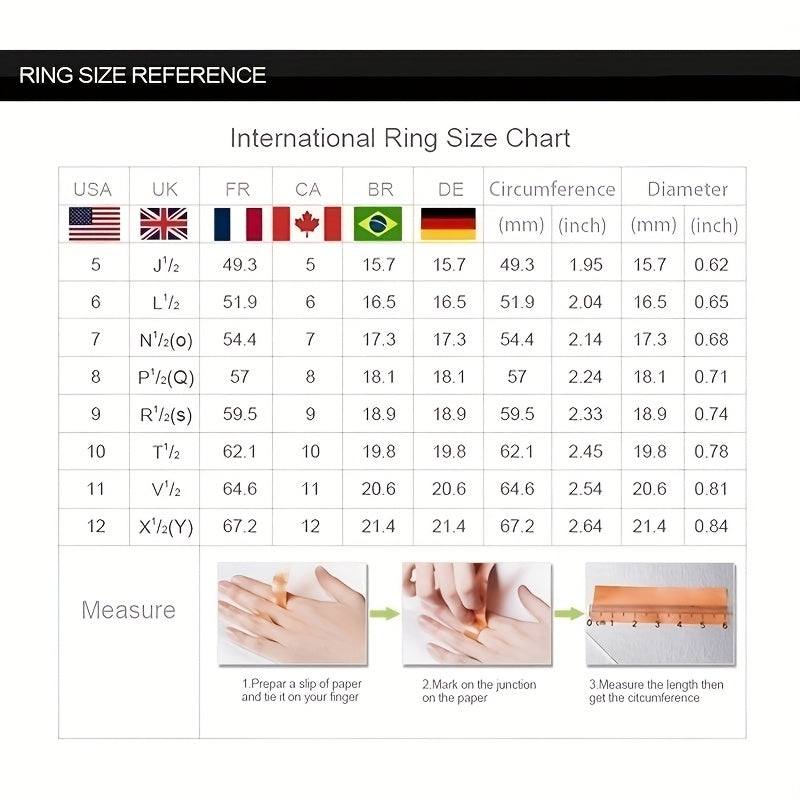 Vintage Heart Zirconia Women's Gold Zinc Alloy Ring Set
