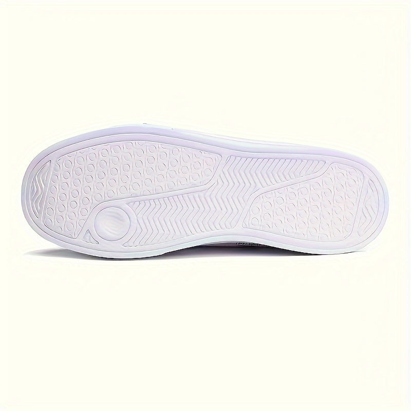 Athletic Chic Men's Fashion Sneakers YY-9003, Casual Sports Low Top Lace-Up Shoes with Striped Microfiber Synthetic Upper, Fabric Inner EVA Sole for Outdoor Running