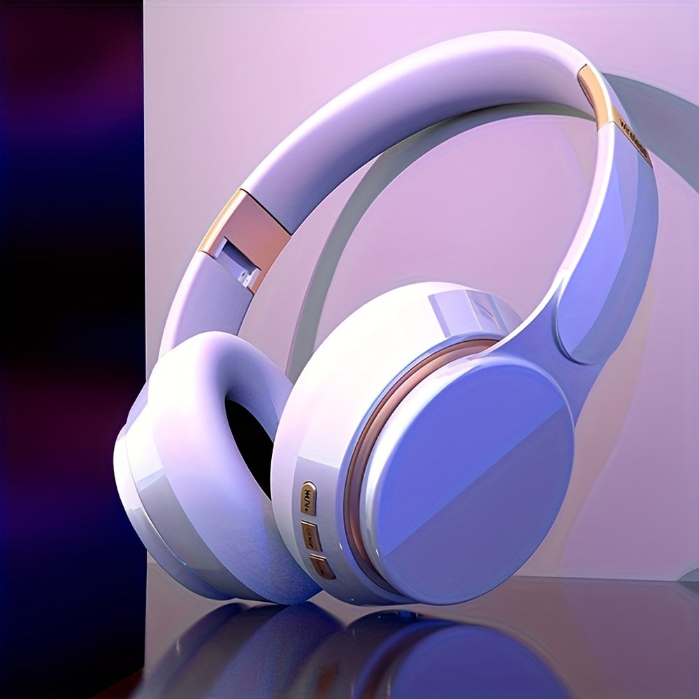07S Wireless Over-Ear Headphones with Surround Bass, Foldable Design, 400mAh Battery - Wireless Compatible, Supports Wired/TF Card/Radio Modes, Ideal for Sports, Gaming, Photography & More, Wireless Headphones