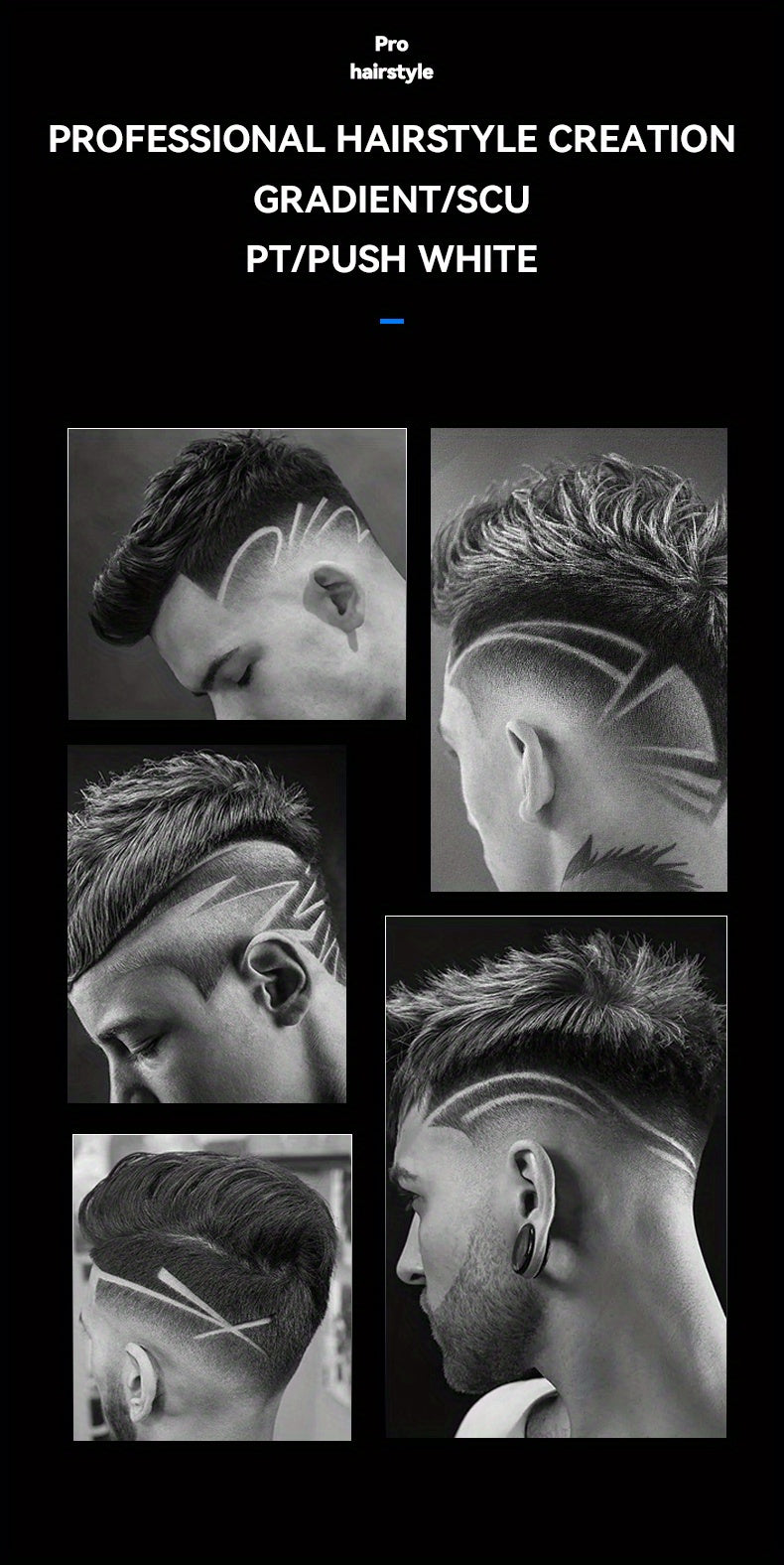 Electric Hair Clipper KM-2299 Cross-border Electric Pusher USB Oil Head Carving Scissor Barber Shop Trimmer