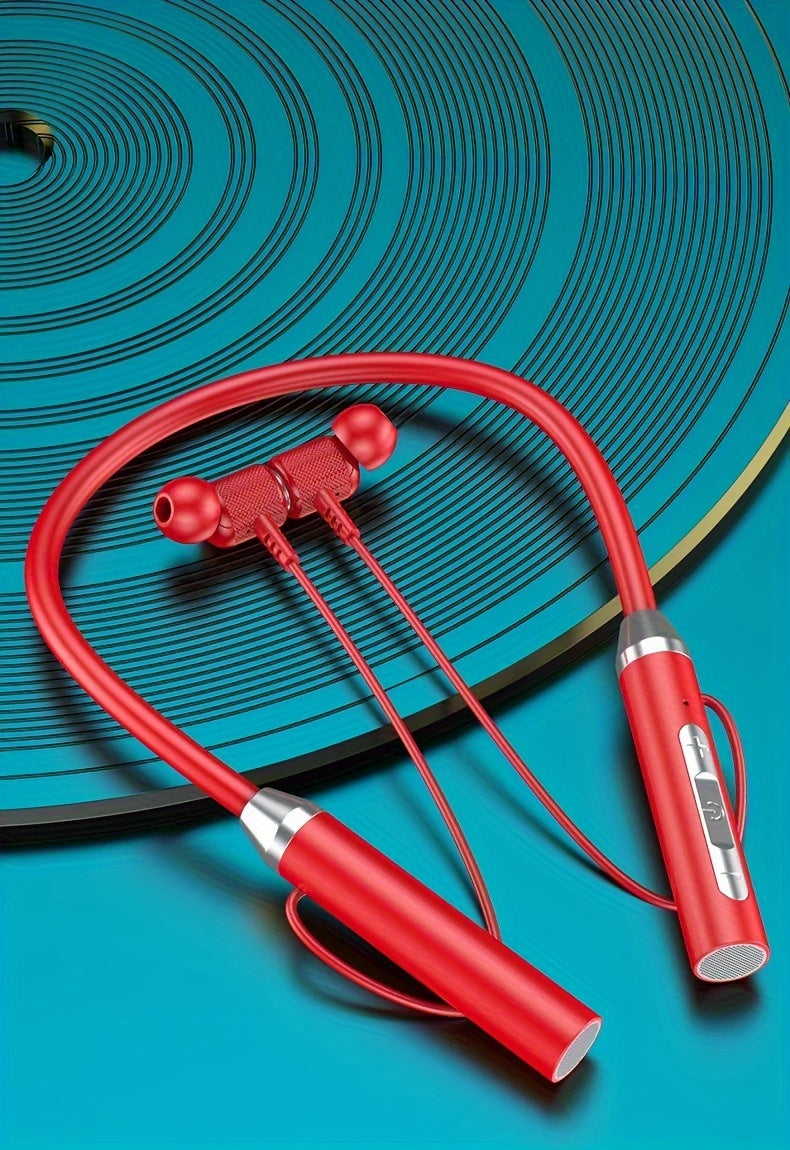 Neckband Wireless Earbuds with Extended Battery Life, Designed for Sports Activities.