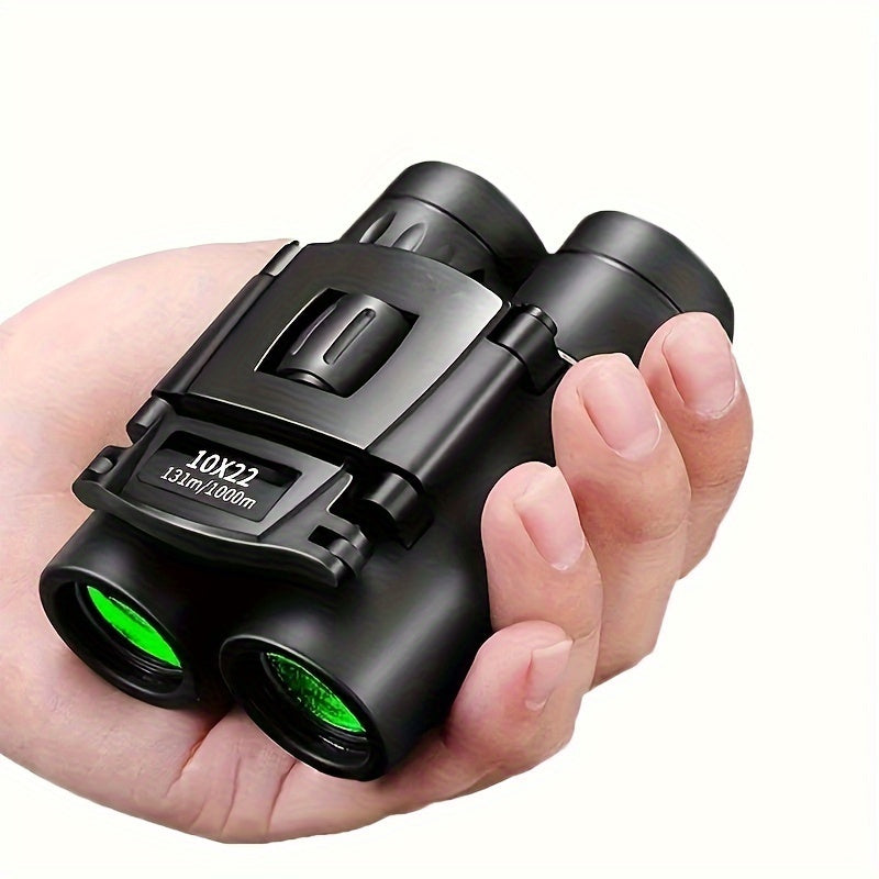 8x30 High Definition Long-Distance Binoculars - Portable Foldable Telescopes for Hunting, Camping, and Outdoor Adventures, Includes 2 Folding Rings & 2 Binoculars Case, Camping Gear, Compact Design, Durable Construction