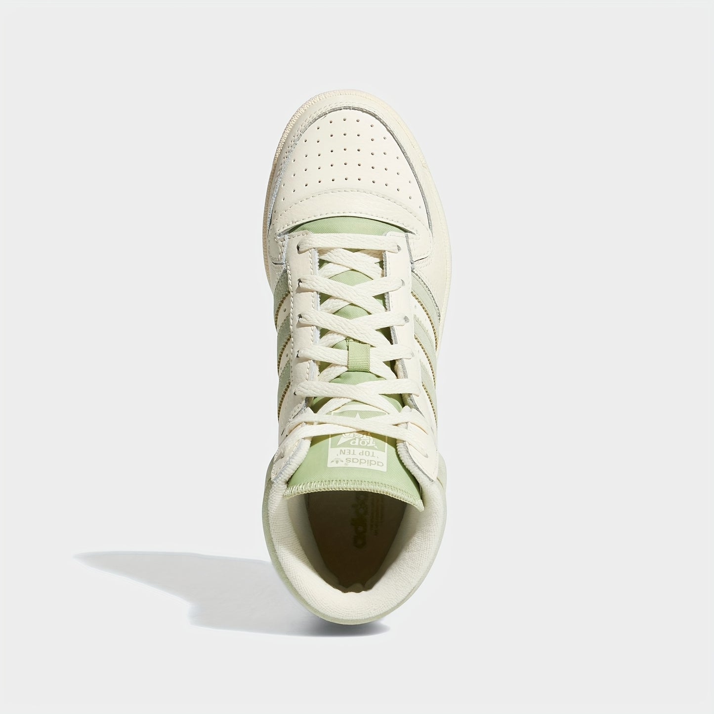 Adidas Women's Clover High-Top Sneakers - Casual Striped Lace-Up Shoes with Synthetic Cover Upper, Breathable Fabric Lining Durable Rubber Sole for All-Season Wear (GX0815), Comfortable Footwear, Laceup Closure, Everyday Fo