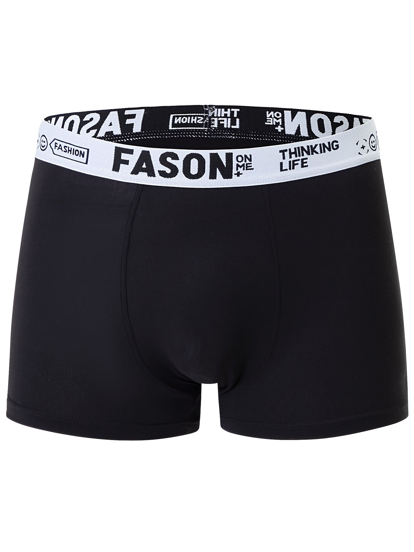 Men’s 4-Pack Solid Color Boxer Briefs with Stretch Fabric