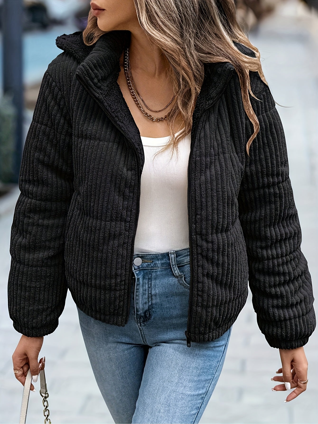 Women'S Cozy Fleece Hooded Jacket - Soft, Warm, and Comfortable with Zipper Front, Pockets, and Button-Up Front for Fall and Winter, Winter Coat