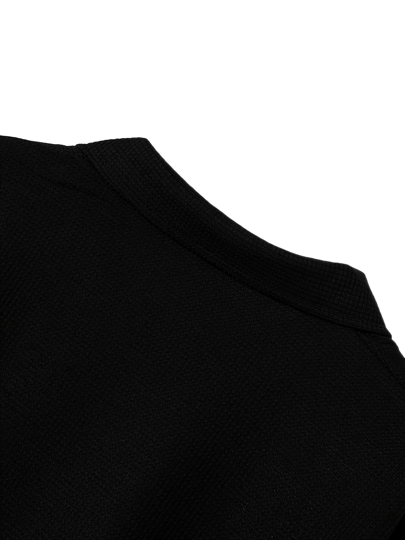 Men's Spring/Fall Sporty Lapel Waffle Knit Zip Jacket