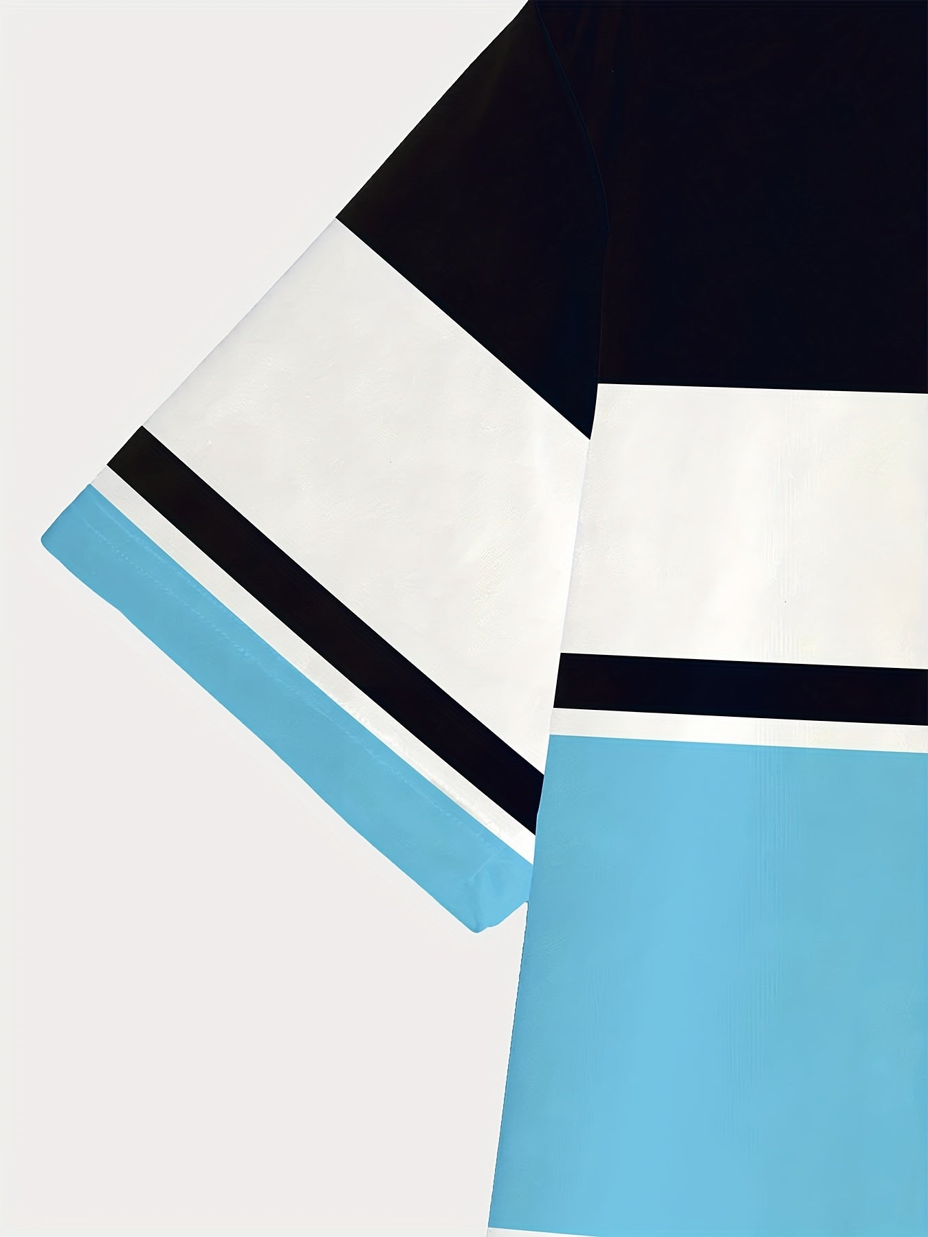 Men's 3D Digital Print Short Sleeve T-Shirt - Bold Striped Color Block Design, Breathable Round Neck, Lightweight All-Season Casual Tee, Machine Washable, Everyday Outfit, Modern Fashion, Durable Tee, Printed Shirt, Streetwea