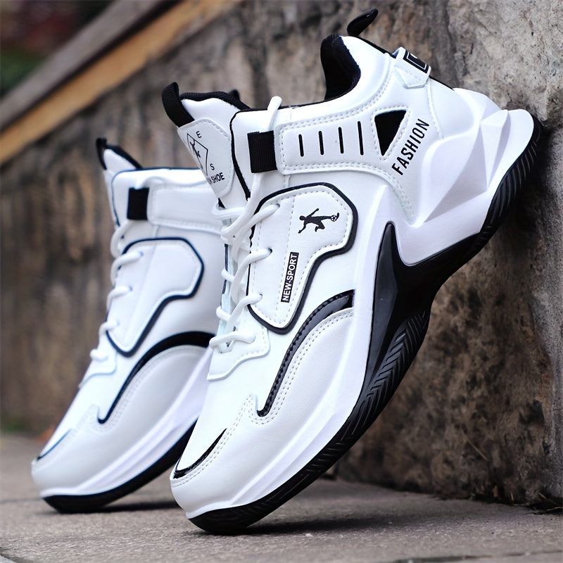 Men'S Basketball Shoes, Athletic Sneakers for Students, High-Top, Shock-Absorbing, Durable, Breathable Footwear Suitable for Concrete Surfaces.