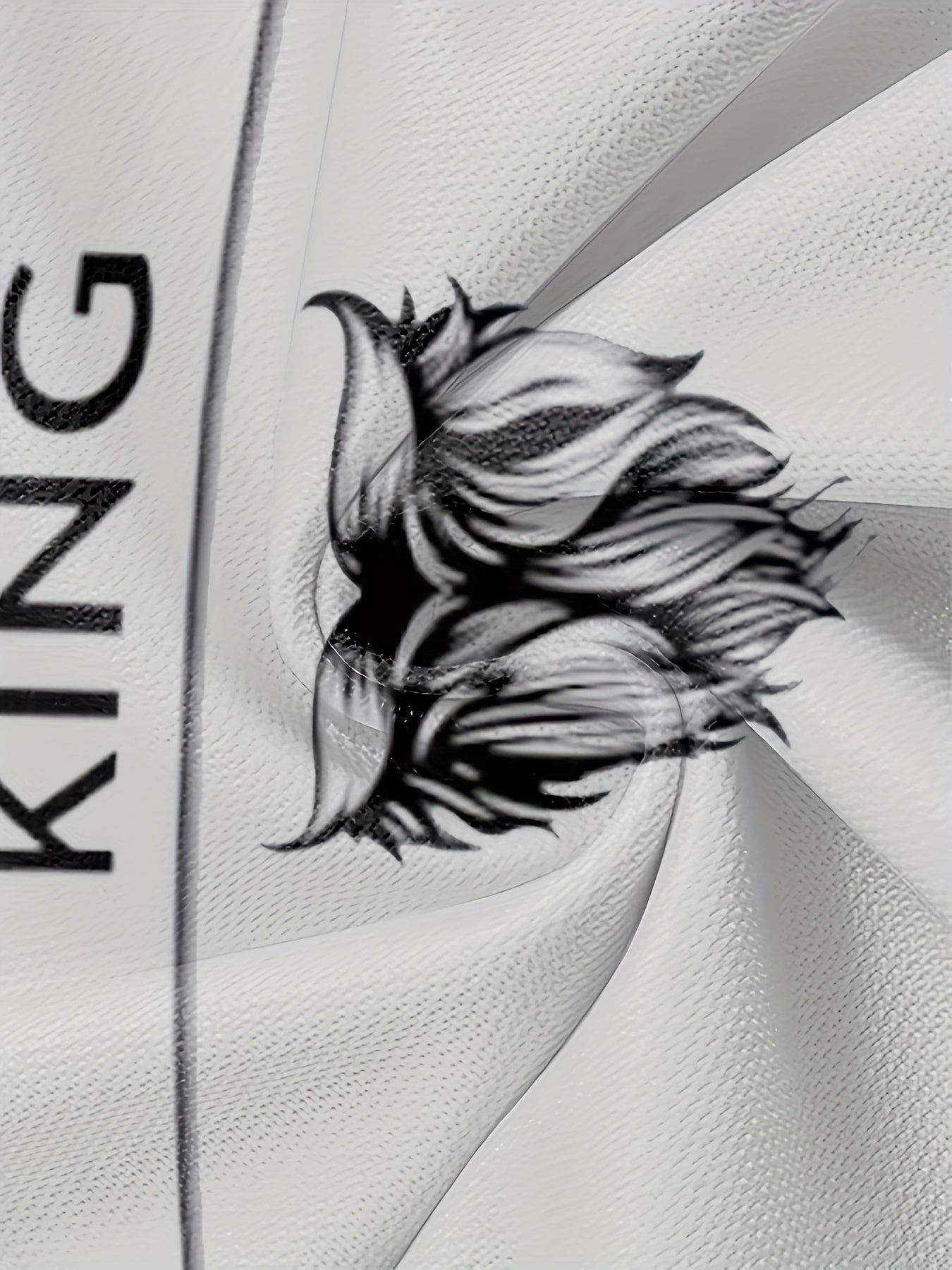 Men'S Casual Short Sleeve T-Shirt - Breathable Summer Tee with Crown Wings Graphic, Regular Fit Round Neck, Lightweight Comfort for Casual Attire, Comfortable Clothing Stylish Casualwear Breathable Fabric