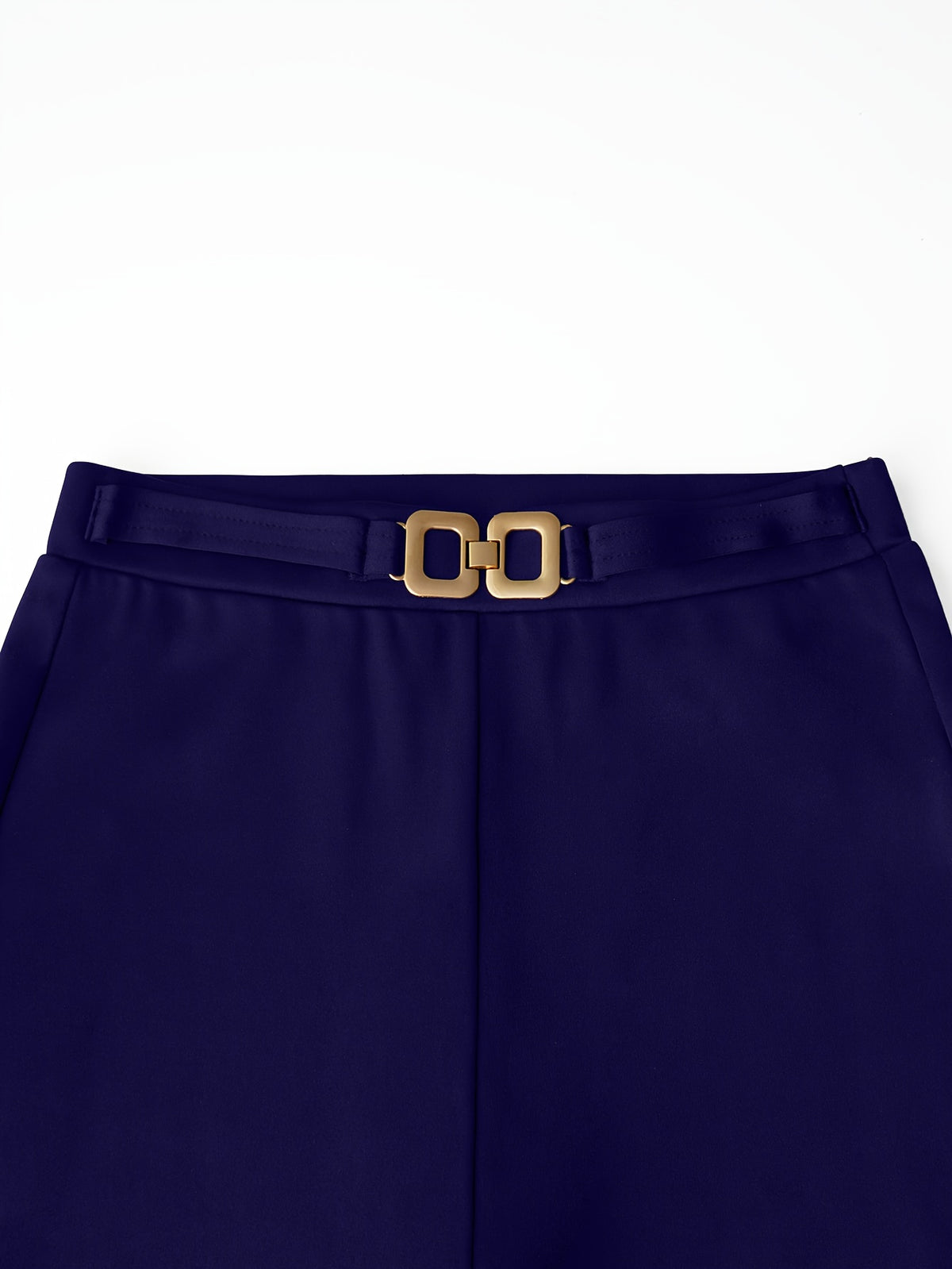 Women's Wide-Leg Belted Trousers - Casual Comfortable Pants