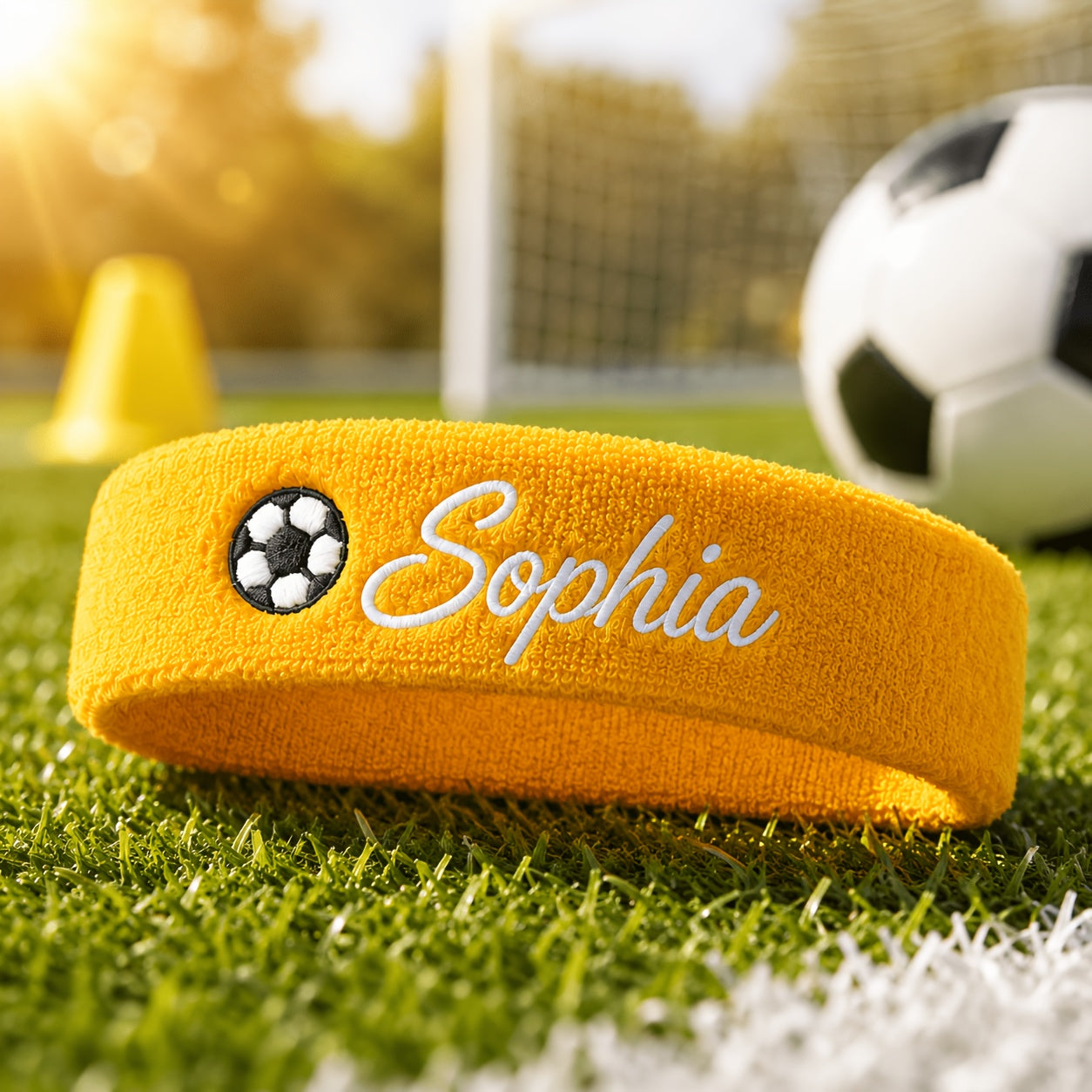 Customizable Embroidered Football Sweatband – Polyester Headband