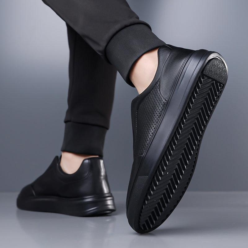 Men's Lightweight Casual Slip-On Shoes with Soft PU Soles