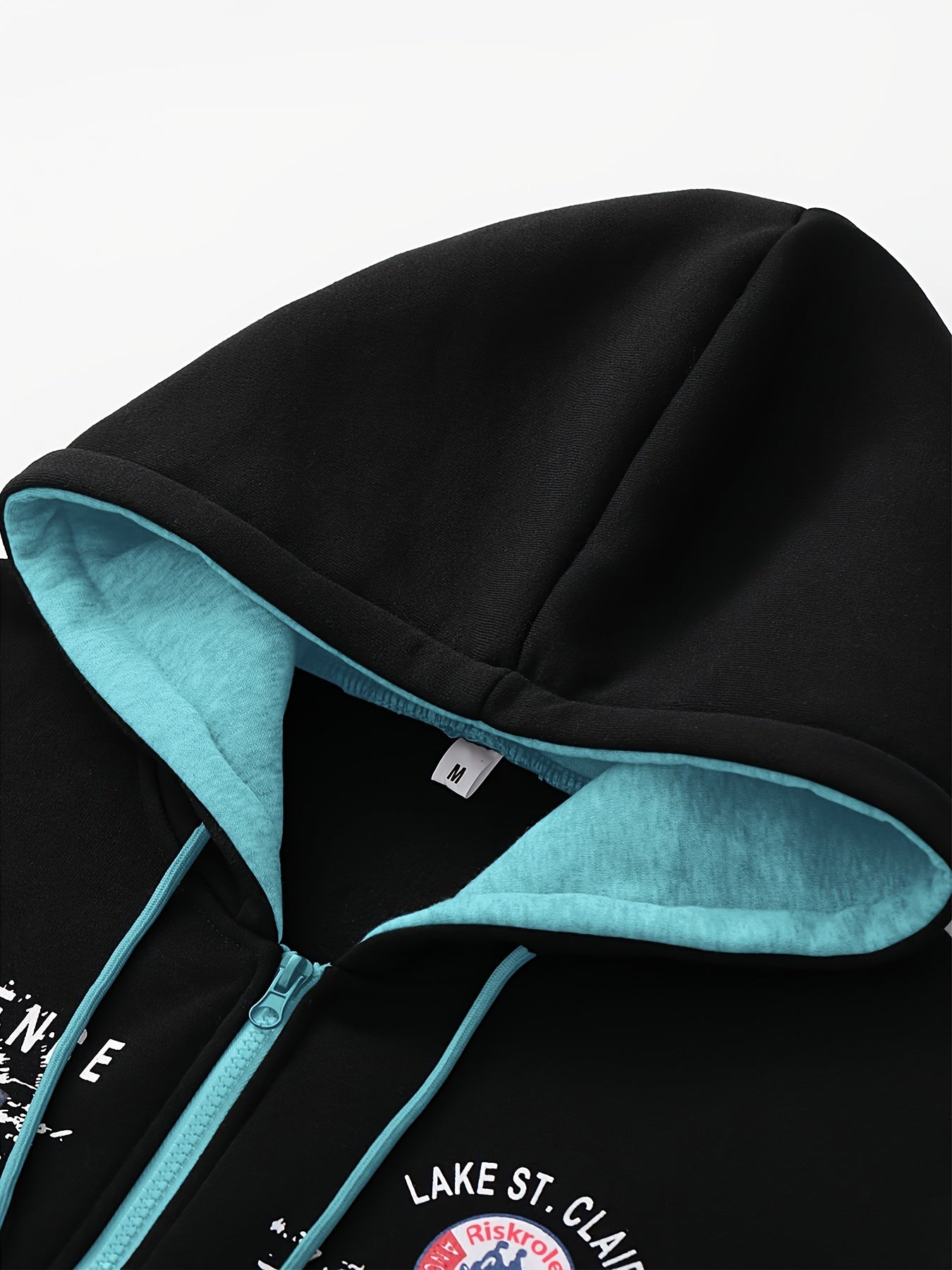 Men's Hooded Letter Print Tracksuit, 2pcs Casual Sports Set, Fashion Hoodie With Full-zip And Elastic-waist Pants, Regular Fit, Outdoor Cloth
