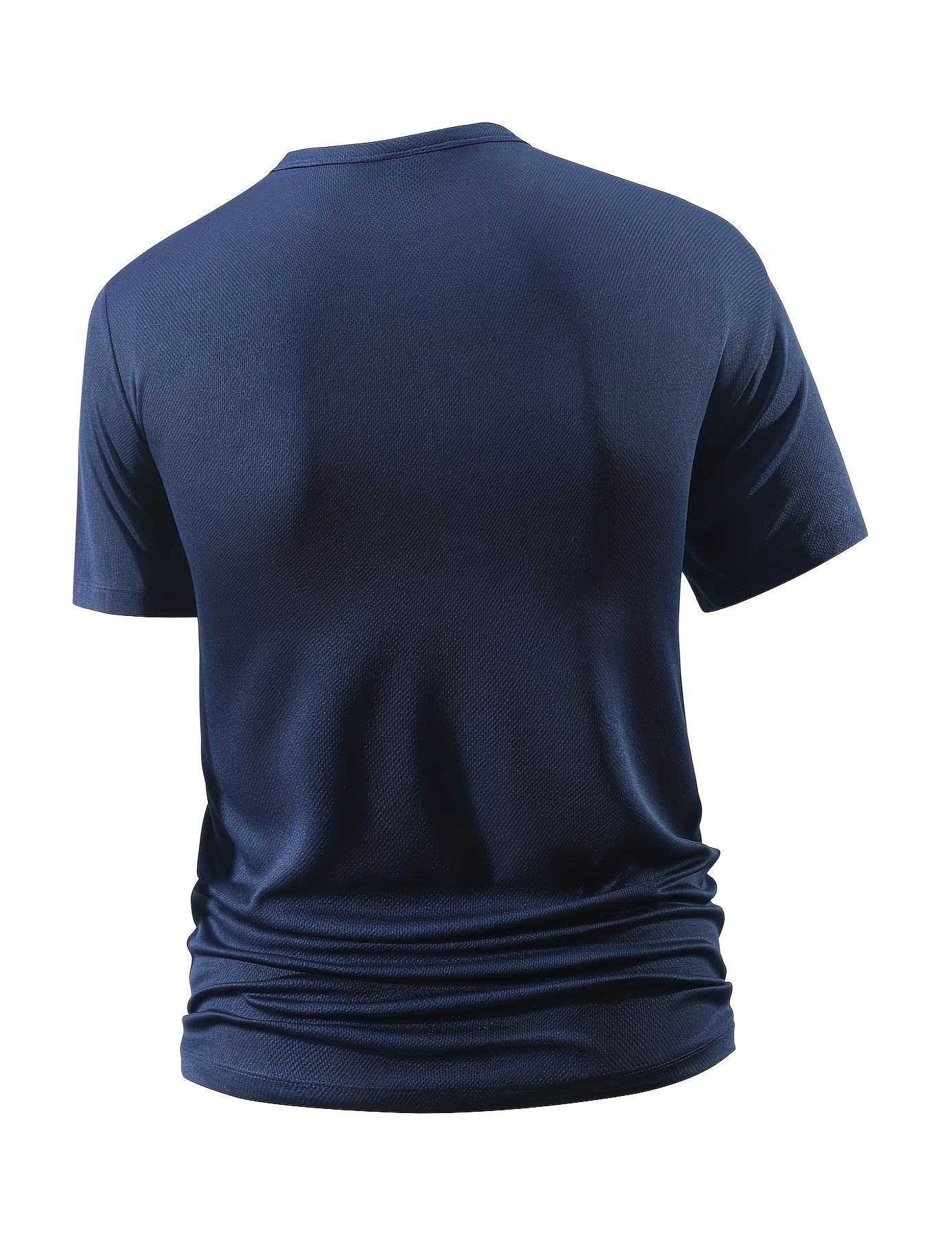 Men'S Lightweight Breathable Quick-Dry T-Shirt - V-Neck, Short Sleeve, Solid Black, Soft Polyester Fabric for Gym, Running, Daily Wear Outdoor Activities, Workout Clothes