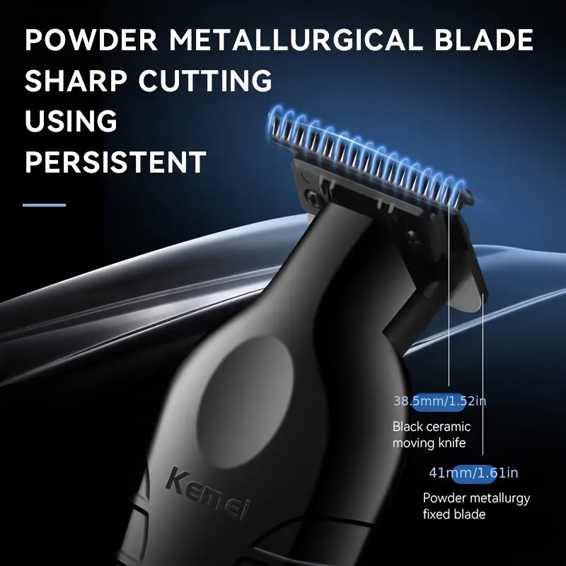 Electric Hair Clipper KM-2299 Cross-border Electric Pusher USB Oil Head Carving Scissor Barber Shop Trimmer