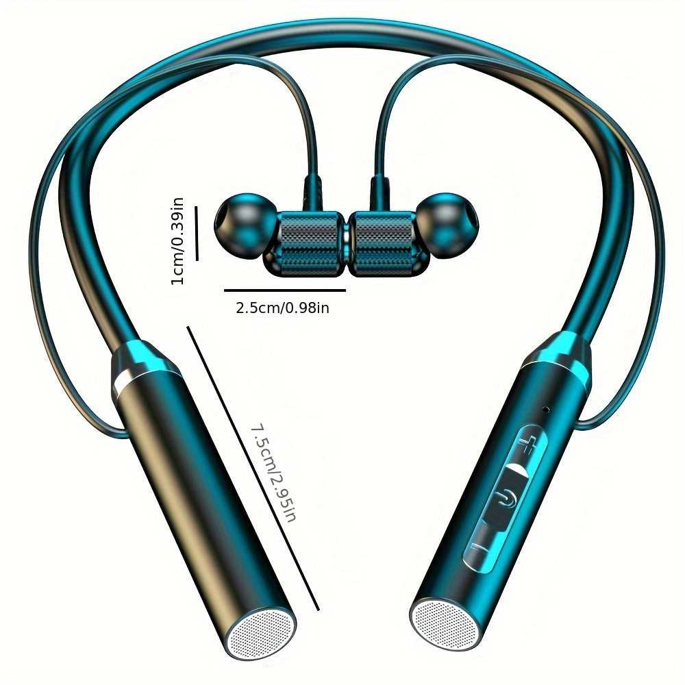 Neckband Wireless Earbuds with Extended Battery Life, Designed for Sports Activities.