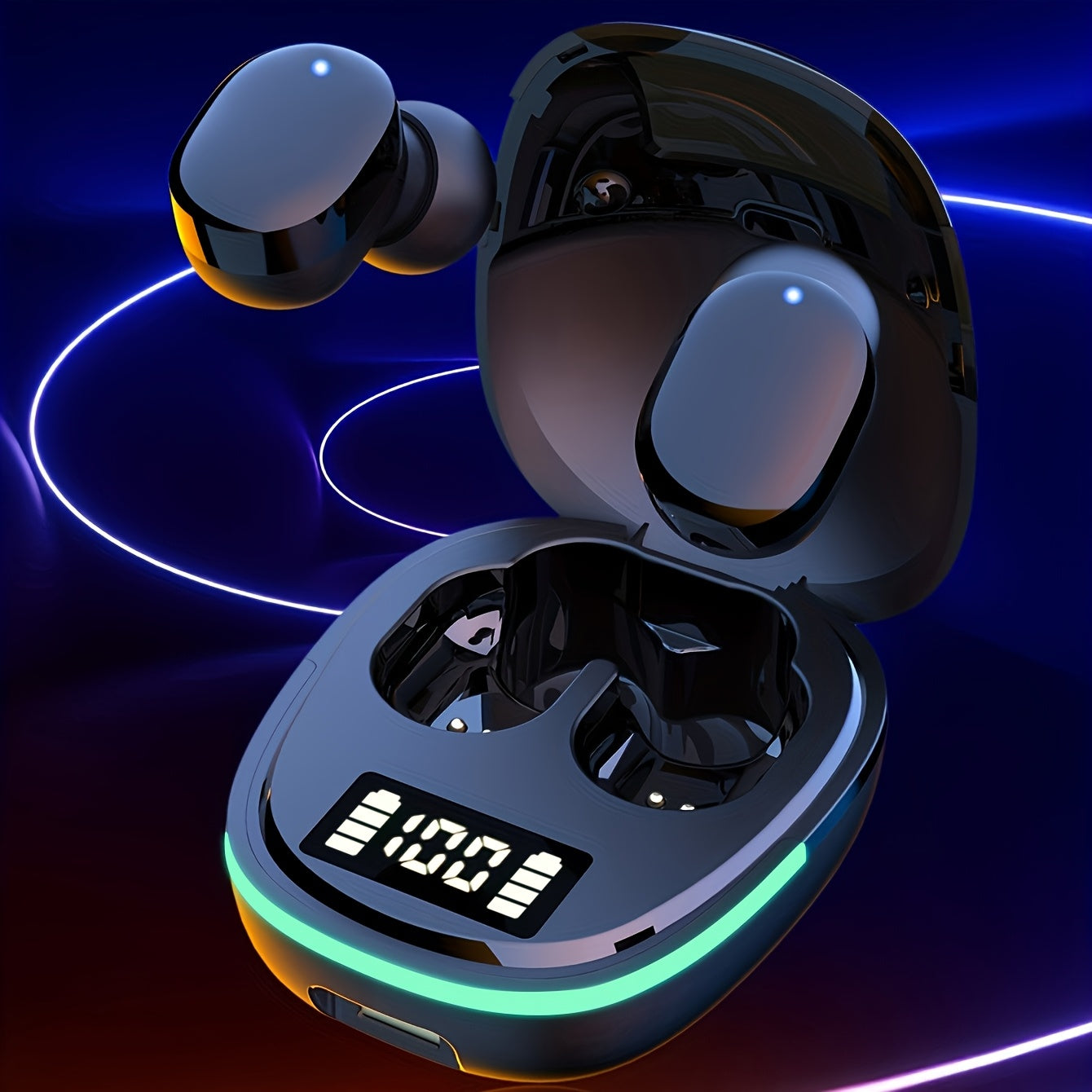 New TWS Wireless Earphones Headphones with LED Display Touch In-Ear TWS Wireless Earbuds Sports Music Game Headset For lOS/Android
