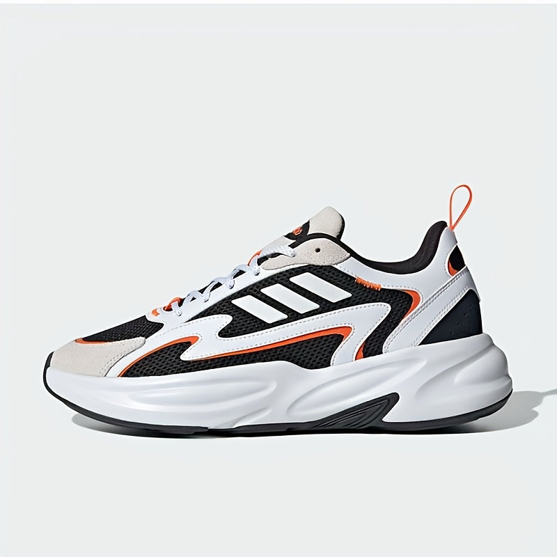 Adidas Men'S Women'S JH7371 Running Shoes - Breathable Mesh Upper, Cushioned EVA Sole, Lightweight Low-Top Design for Gym, Training Casual Wear - White/Black/Orange Accents, Gym Shoes, Sleek Sporty Look, Durable Rubber So