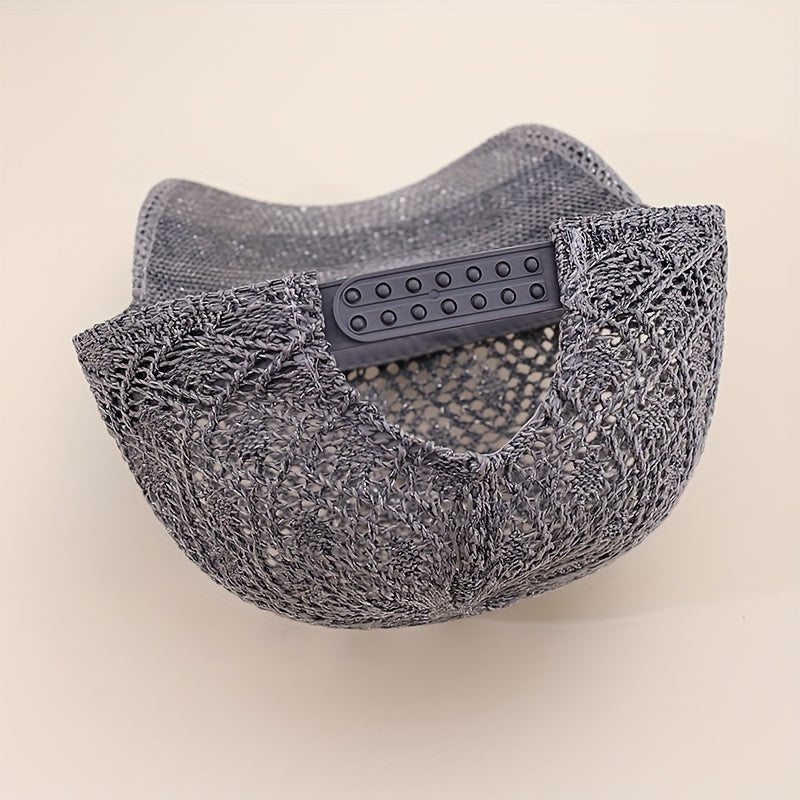 1pc New Hollow-Out Baseball Cap Summer Women's Versatile Adjustable Bucket Hat