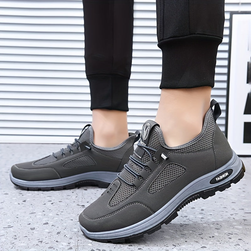 NeoFlex Men'S Breathable Running Shoes - Elastic Weave Upper Cloud Cushion Technology, Lightweight Low-Top Design for Gym, Workout, Streetwear - All-Season Comfort, Gym Footwear, Sleek Sporty Look, Durable Rubber Sole