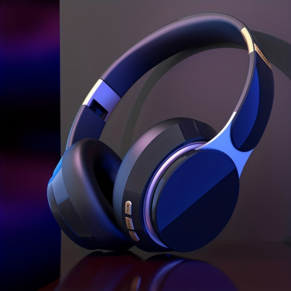 07S Wireless Over-Ear Headphones with Surround Bass, Foldable Design, 400mAh Battery - Wireless Compatible, Supports Wired/TF Card/Radio Modes, Ideal for Sports, Gaming, Photography & More, Wireless Headphones