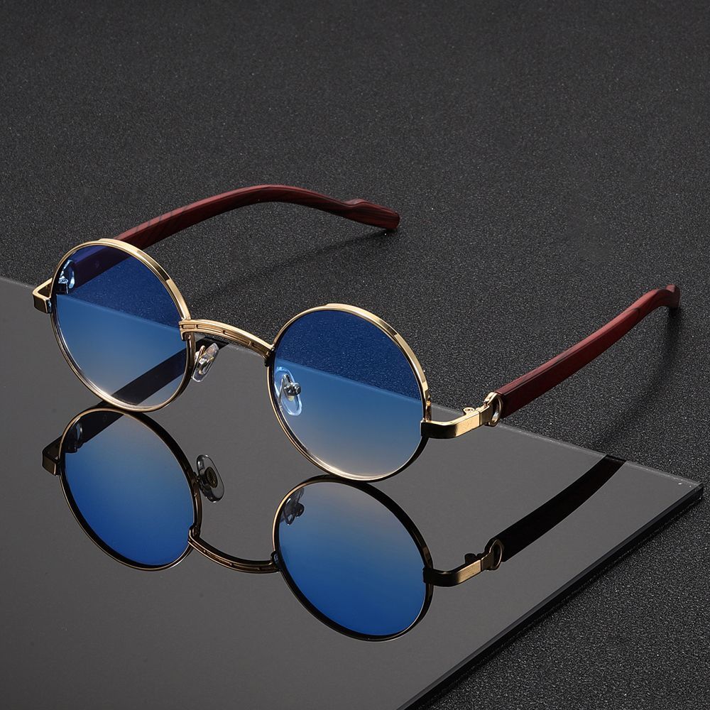 A pair of new vintage round small-frame high-quality luxury Women's glasses, also suitable for men to create a unique style.